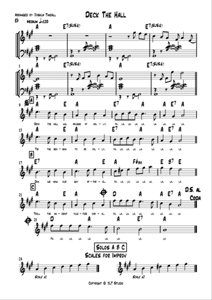 Deck The Halls Jazz Ensemble scores gallery preview page 4
