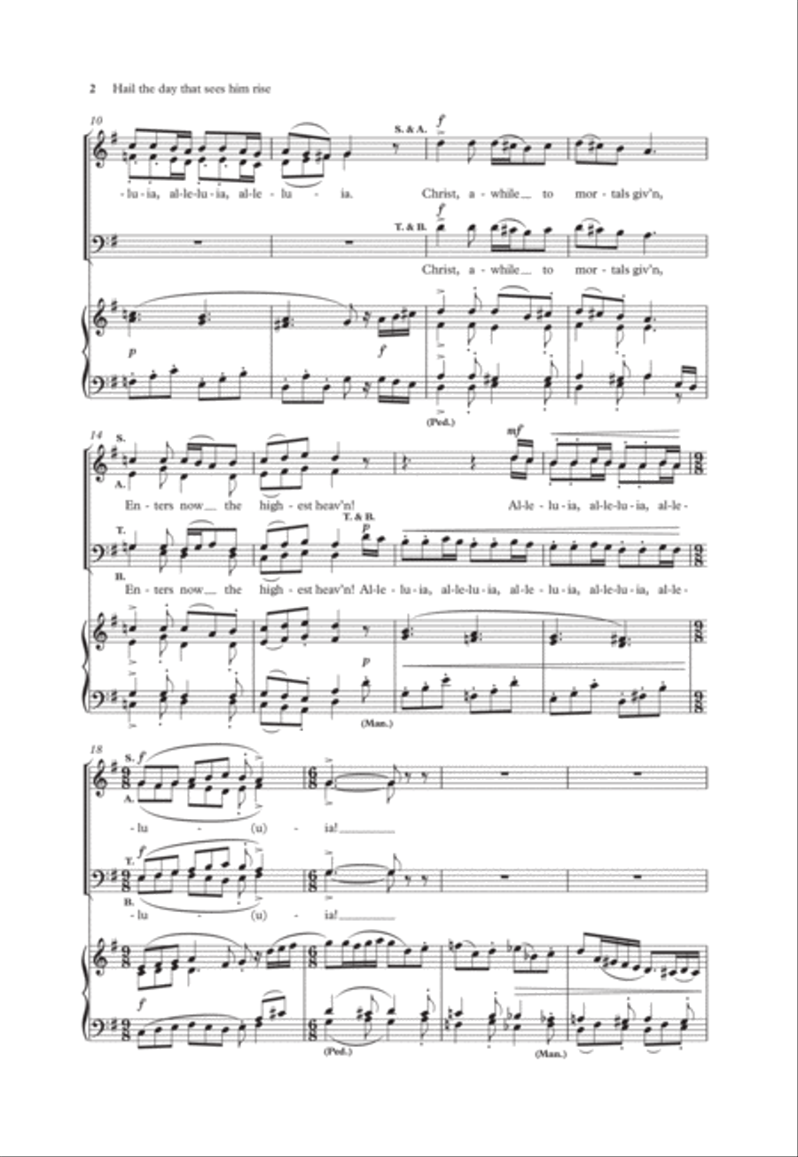 Hail the day that sees him rise 4-Part scores gallery preview page 2