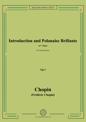 Chopin-Introduction and Polonaise Brillante,Op.3,for Viola and Piano