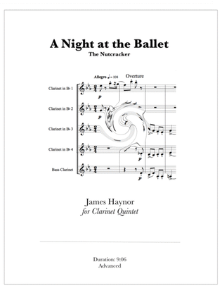 Book cover for A Night at the Ballet - The Nutcracker for Clarinet Quintet
