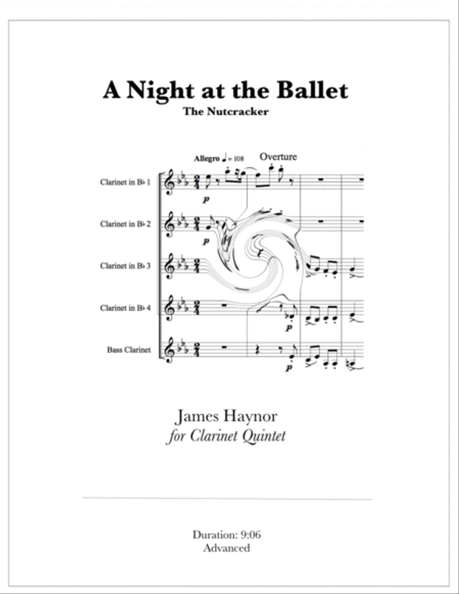A Night at the Ballet - The Nutcracker for Clarinet Quintet image number null