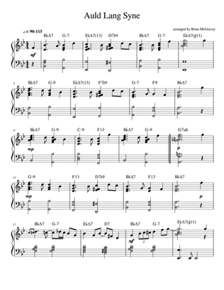 Auld Lang Syne (Jazz Piano)