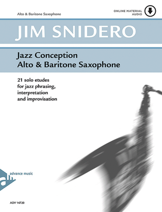 Book cover for Jazz Conception Alto & Baritone Saxophone