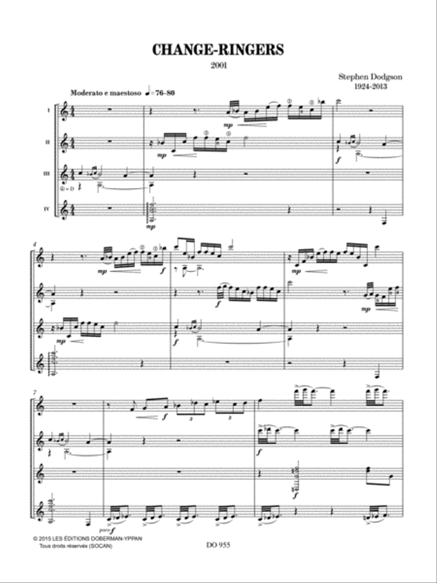 Change-Ringers Change-Ringers Guitar Ensemble scores gallery preview page 3