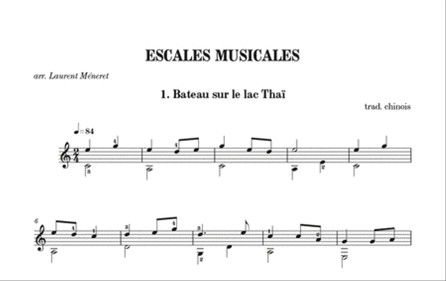 Escales musicales Escales musicales Classical Guitar scores gallery preview page 2