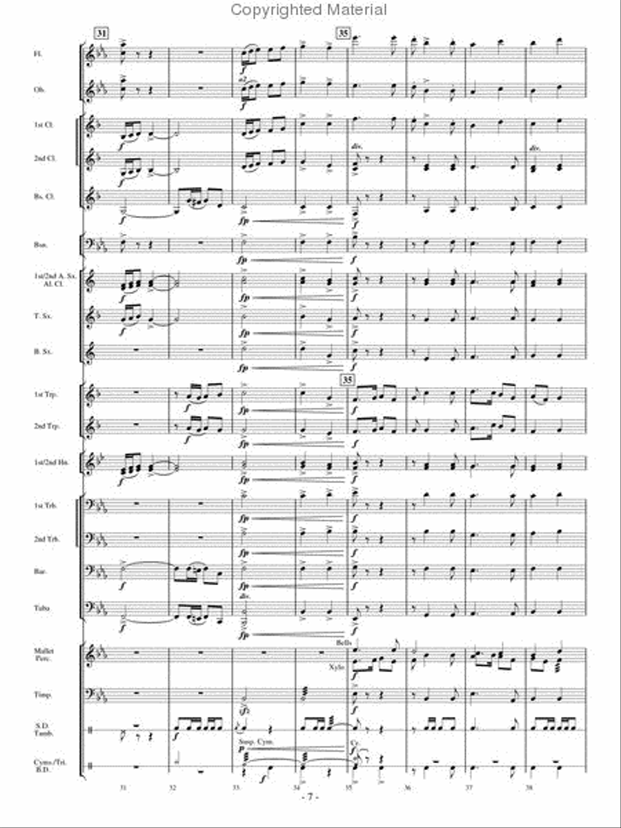Aspen Overture Concert Band scores gallery preview page 6