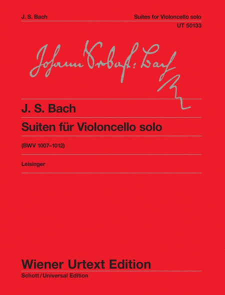 Bach - 6 Suites Bwv 1007-1012 Cello Urtext