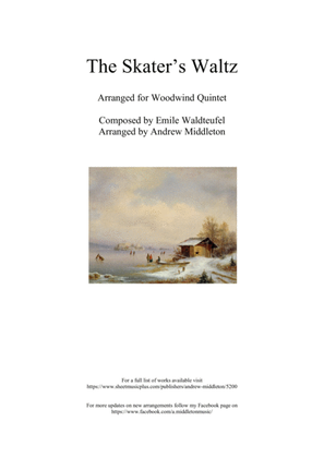 Book cover for The Skater's Waltz arranged for Woodwind Quintet