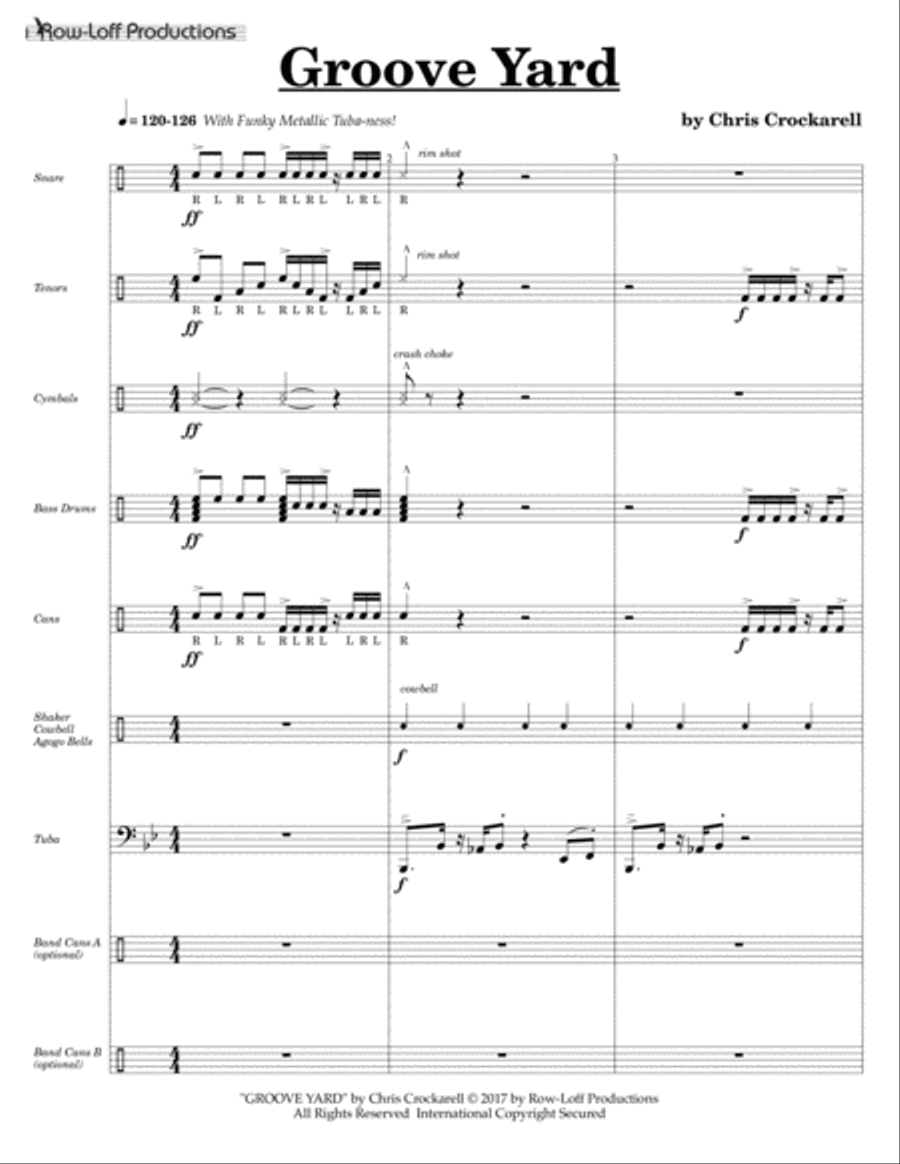 Groove Yard w/Tutor Tracks Tuba scores gallery preview page 4