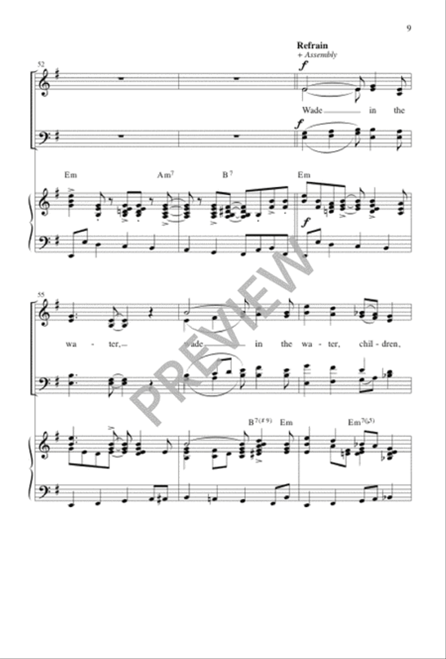 Wade in the Water 4-Part scores gallery preview page 10