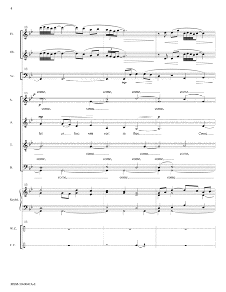 Come, Thou Long-Expected Jesus Choir scores gallery preview page 4