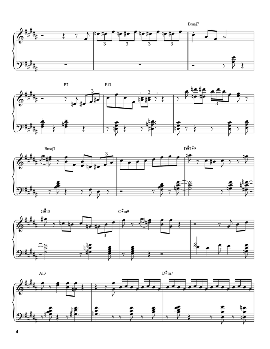 On A Clear Day (You Can See Forever) Piano scores gallery preview page 4