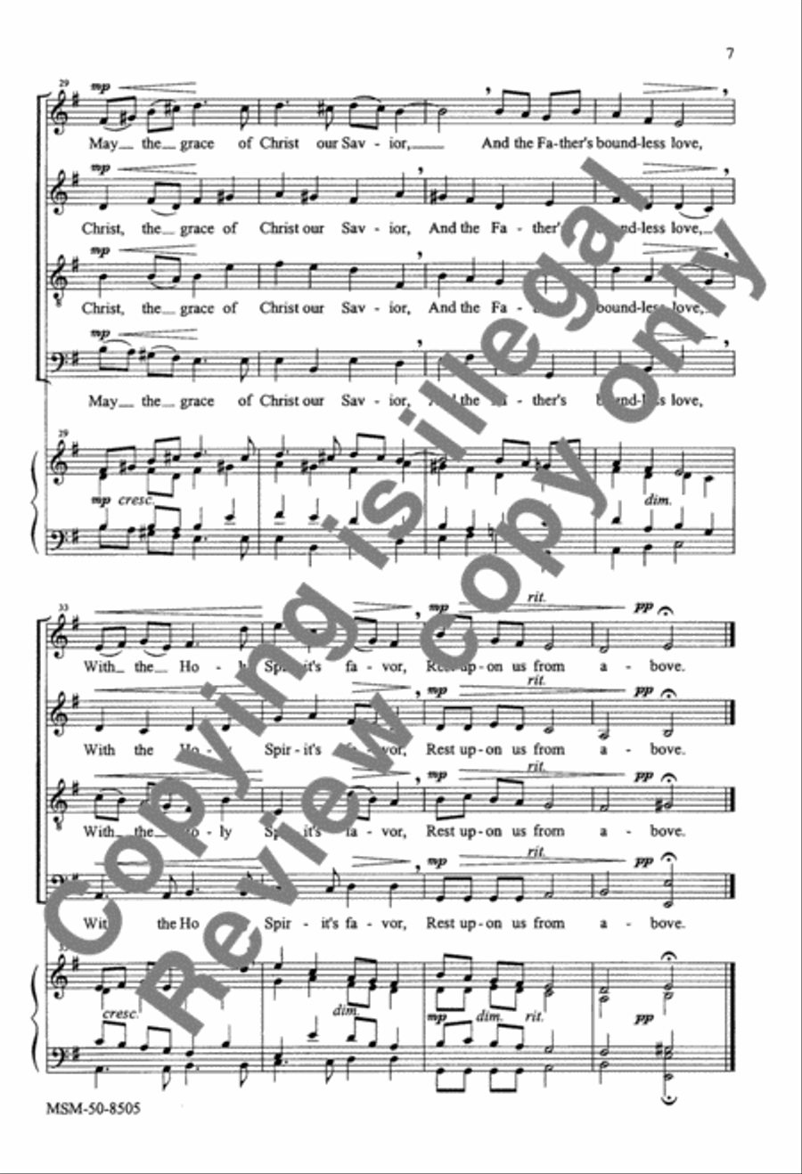 May We Abide in Union 4-Part scores gallery preview page 6