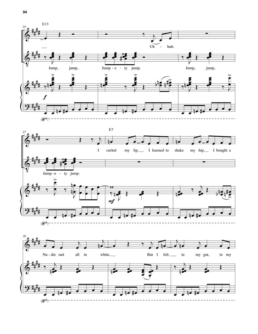Higher Love (from Honeymoon in Vegas) Voice scores gallery preview page 3