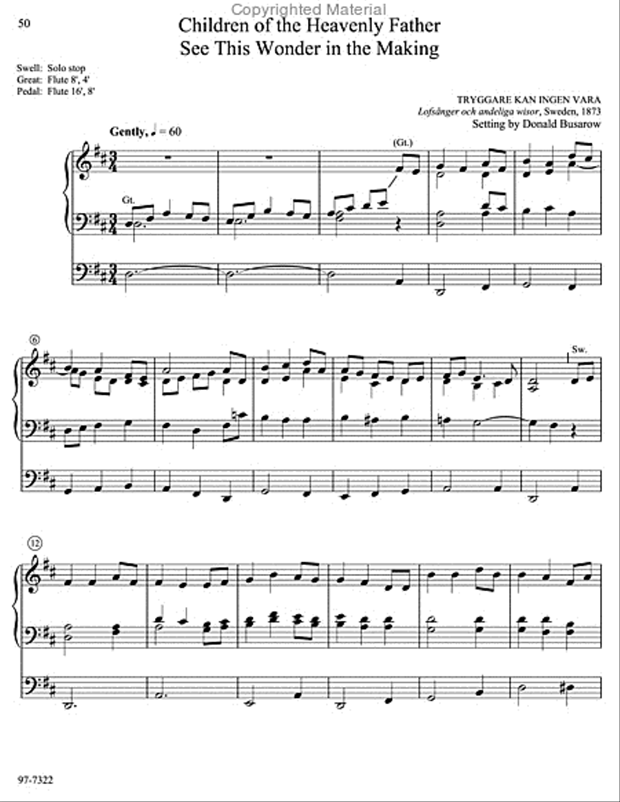 Musica Sacra: Easy Hymn Preludes for Organ, Vol. 7 Organ scores gallery preview page 20