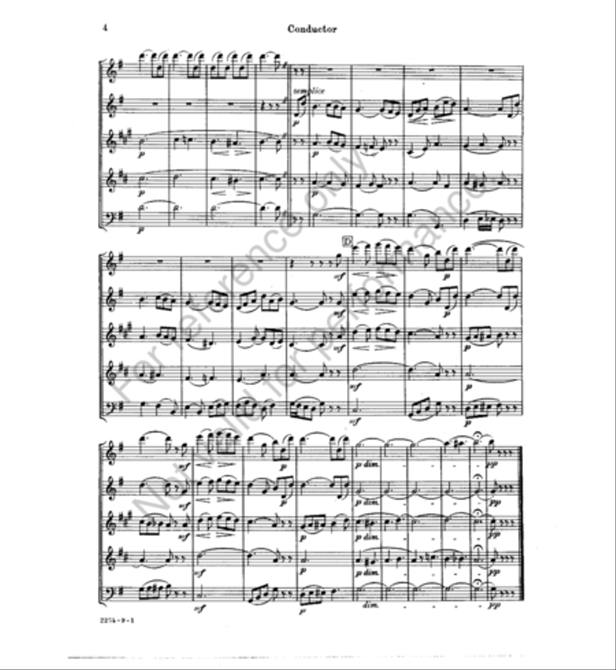 In the Meadow Woodwind Quintet scores gallery preview page 5