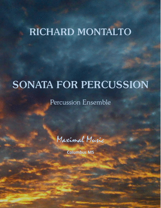 Book cover for Sonata for Percussion