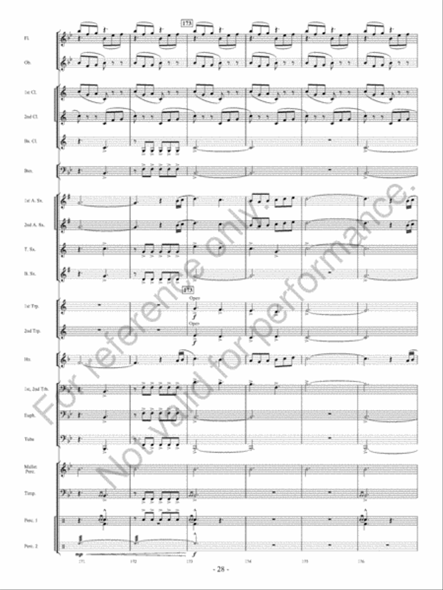 Beyond Bold Horizons Concert Band scores gallery preview page 29