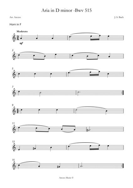 aria bwv 515 horn and bassoon sheet music image number null