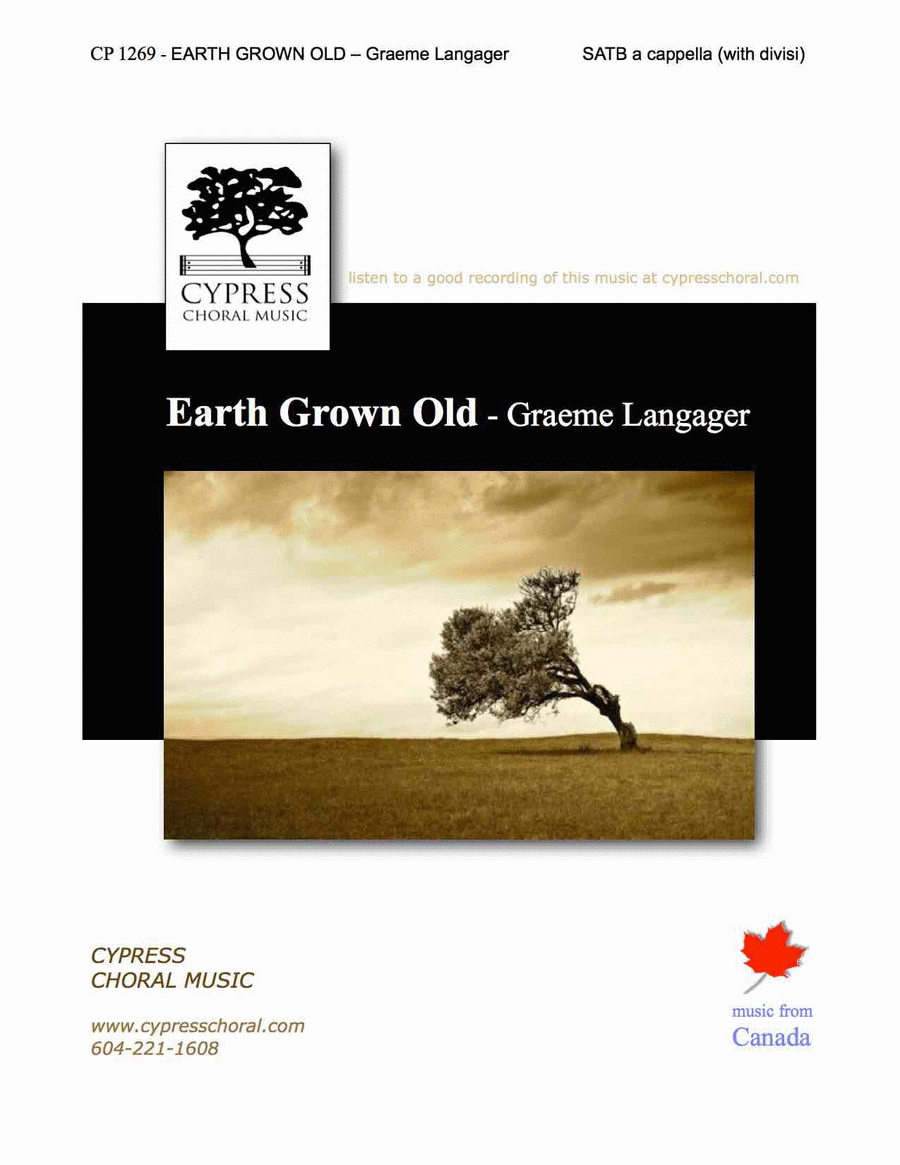 Earth Grown Old Earth Grown Old 4-Part scores gallery preview page 1