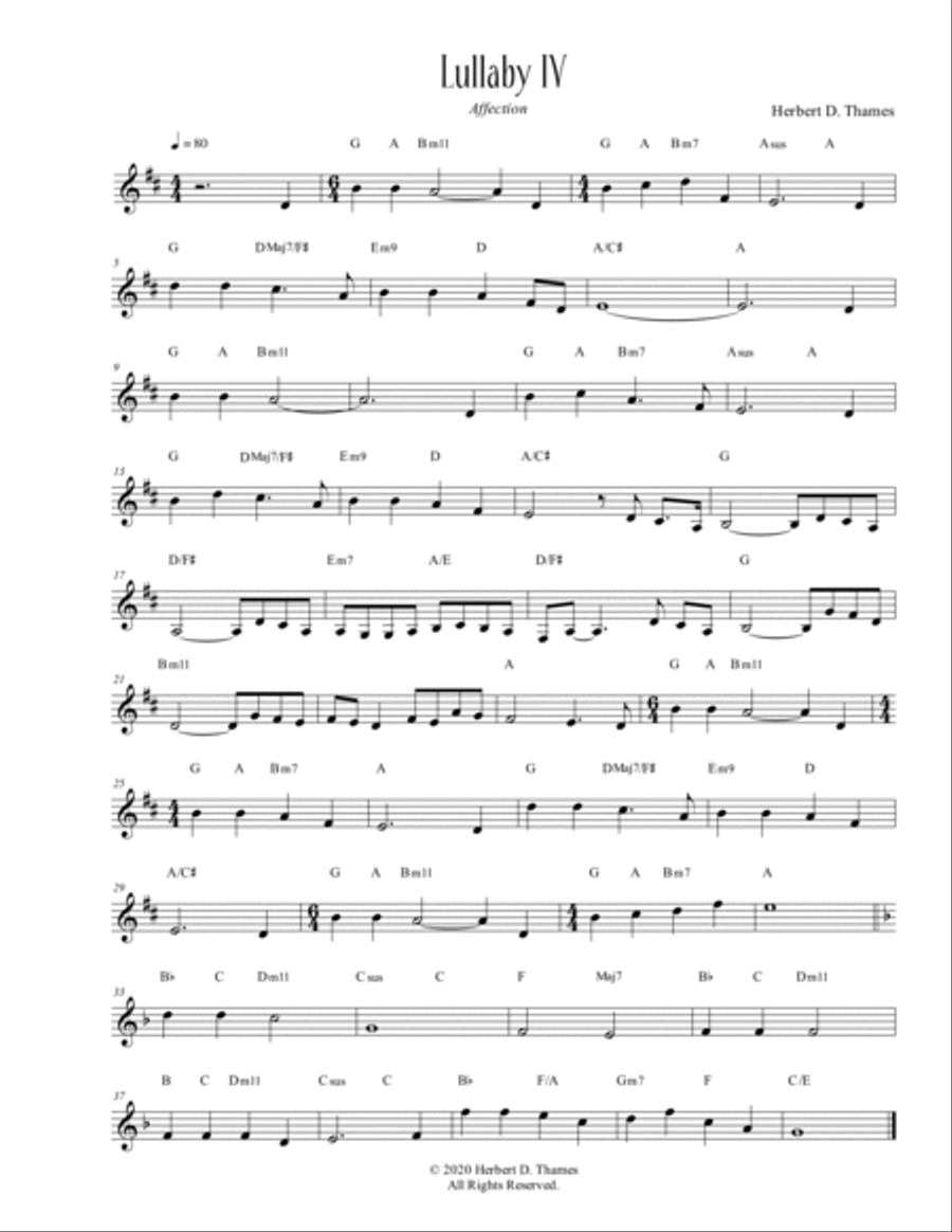 Lullaby (leadsheet booklet) Piano Solo scores gallery preview page 6