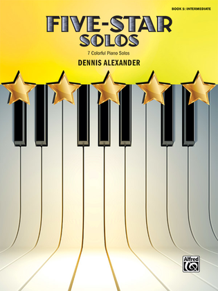 Book cover for Five-Star Solos, Book 5