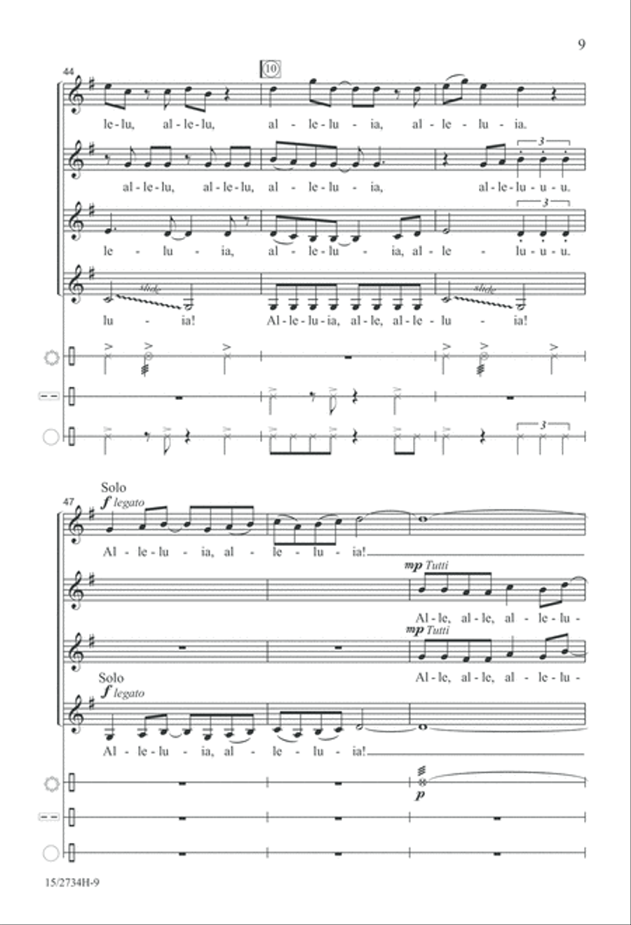 Alleluia, Alleluia! Alleluia, Alleluia! SSAA scores gallery preview page 10