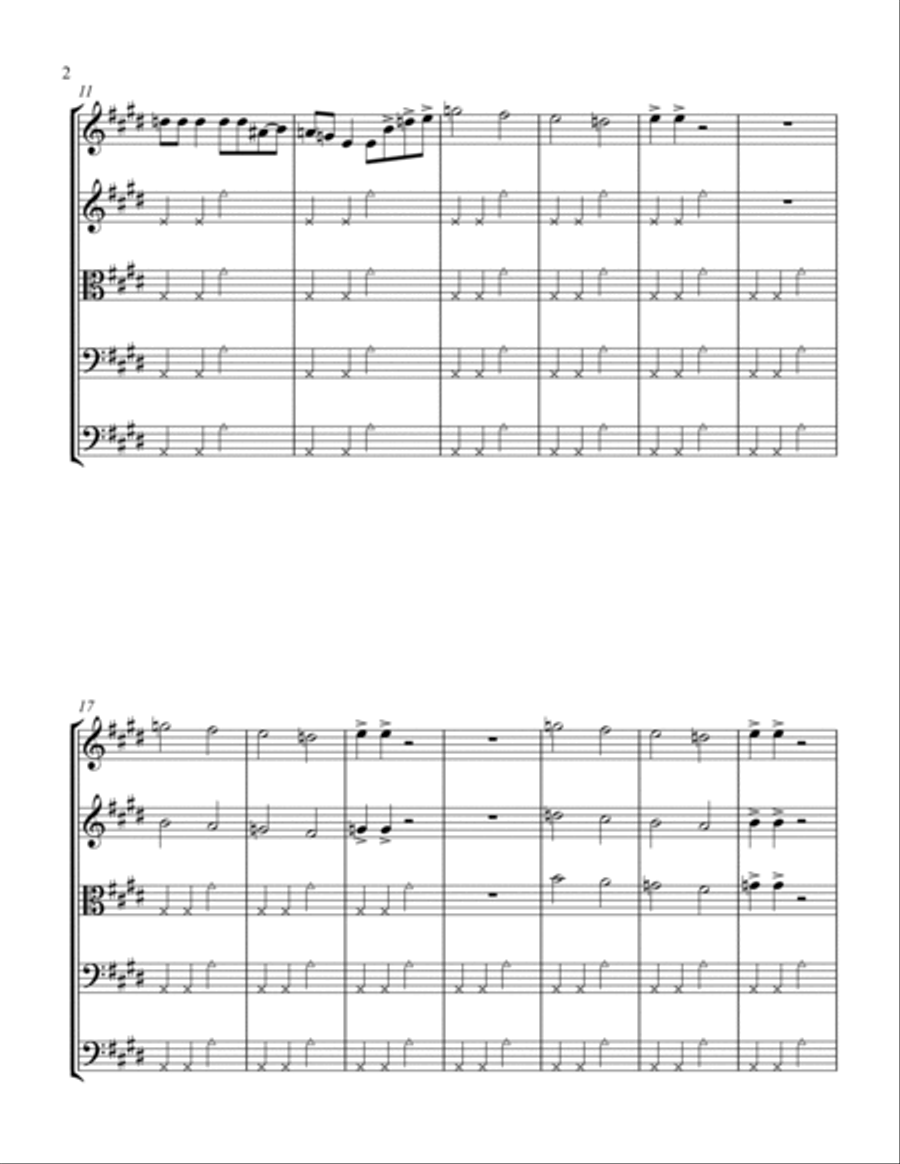 We Will Rock You String Orchestra scores gallery preview page 2