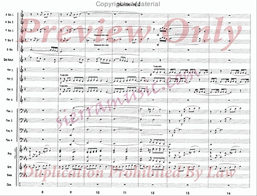 Oblivion (for Doc) Jazz Ensemble scores gallery preview page 3