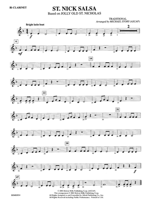 St. Nick Salsa: 1st B-flat Clarinet