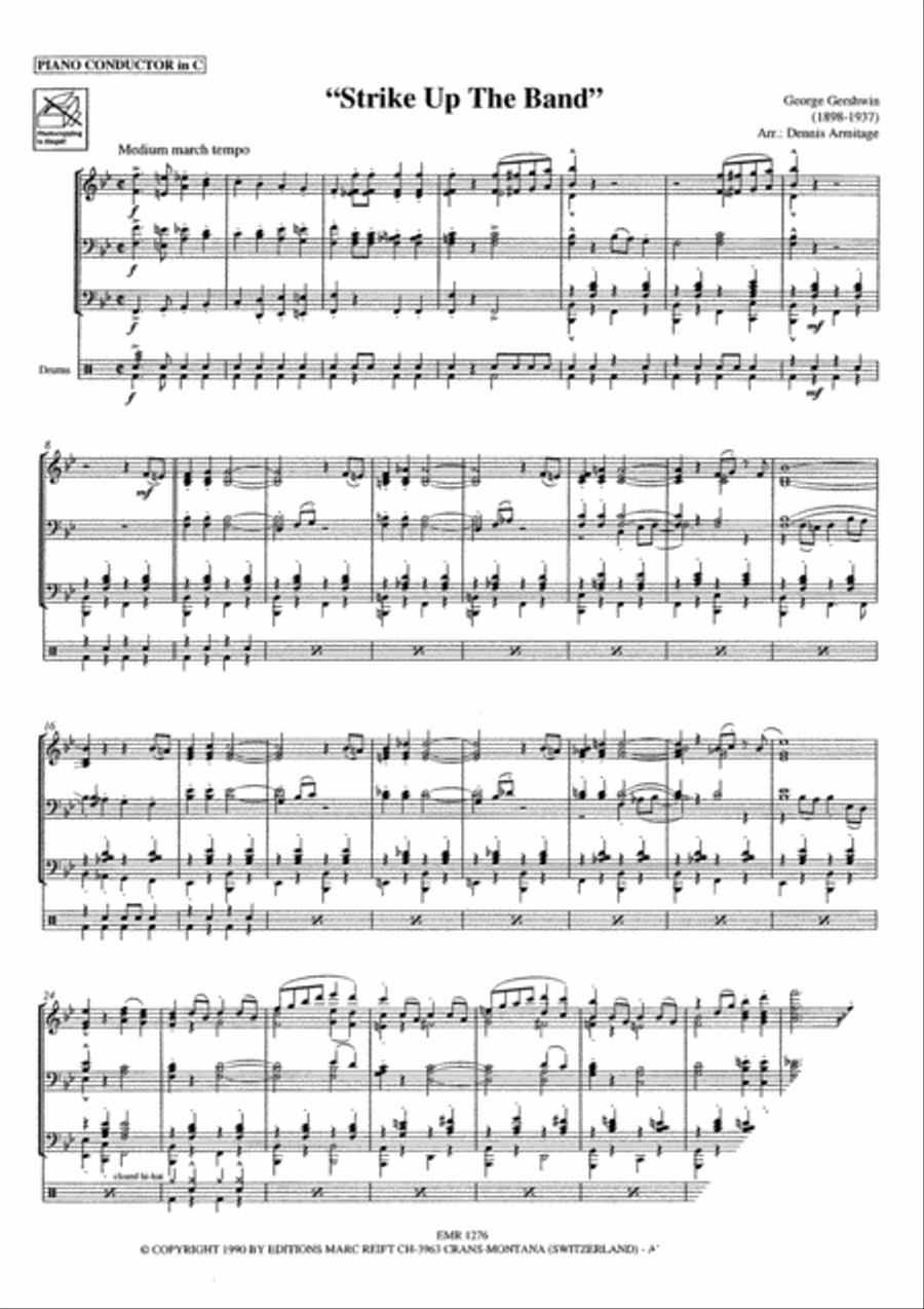 Strike Up The Band Concert Band scores gallery preview page 4