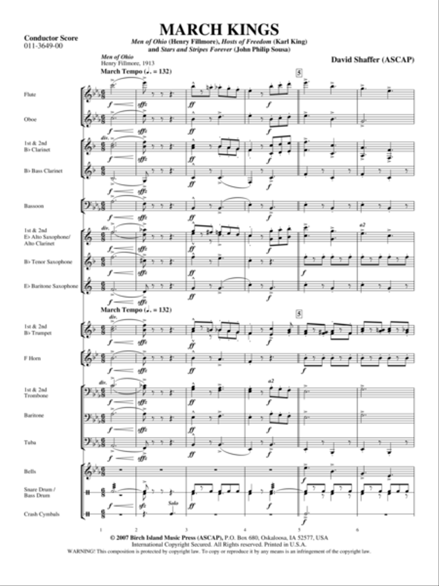 March Kings March Kings Concert Band scores gallery preview page 2