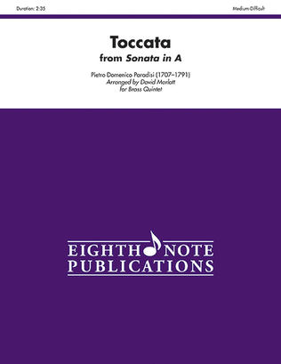 Book cover for Toccata (from Sonata in A)