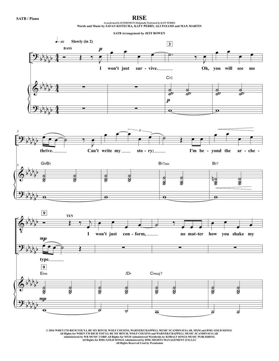 Rise 4-Part scores gallery preview page 1