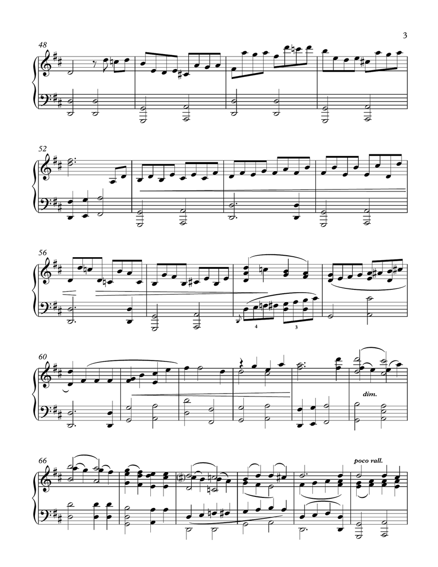 Bergamasca from Ancient Airs & Dances, Suite #2, Piano solo arr. by Shawn Heller Piano Solo scores gallery preview page 3