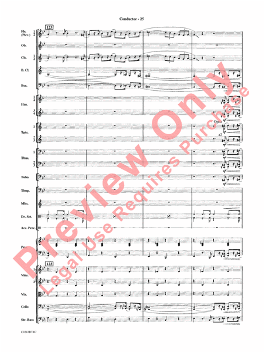 A Tribute to Henry Mancini Full Orchestra scores gallery preview page 28