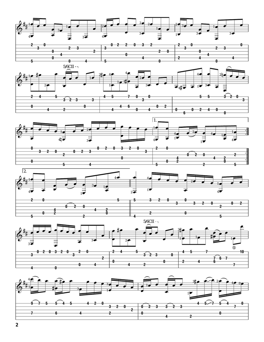 Sleepers, Awake (Wachet Auf) Acoustic Guitar scores gallery preview page 2