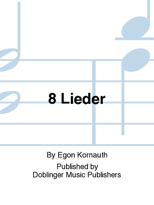 Book cover for 8 Lieder