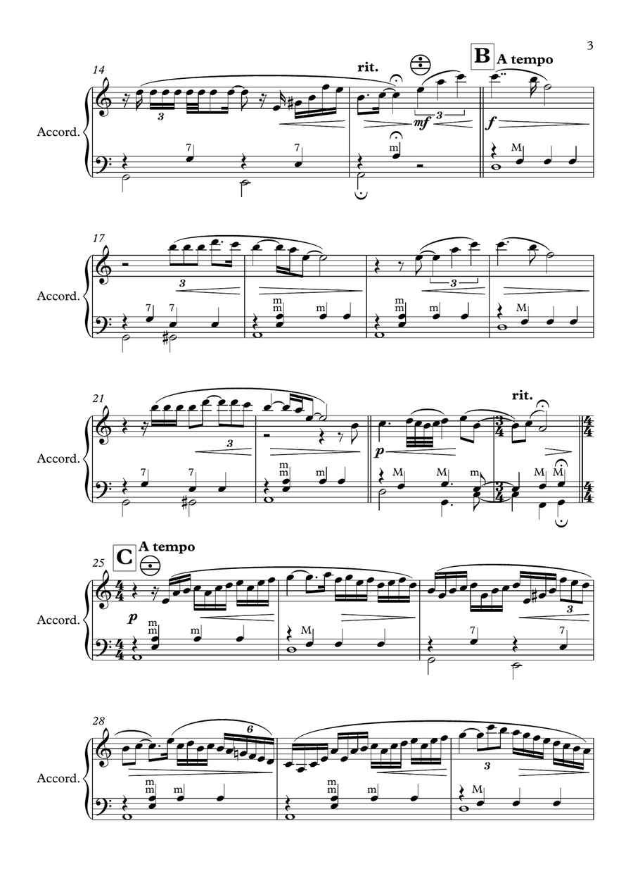 Caruso Accordion scores gallery preview page 3