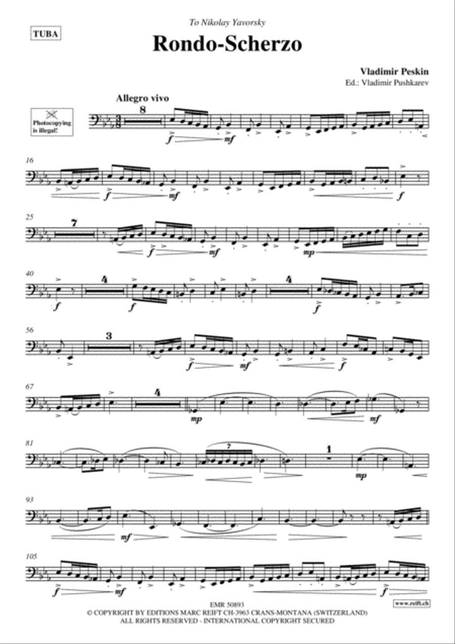 Rondo-Scherzo Tuba scores gallery preview page 2
