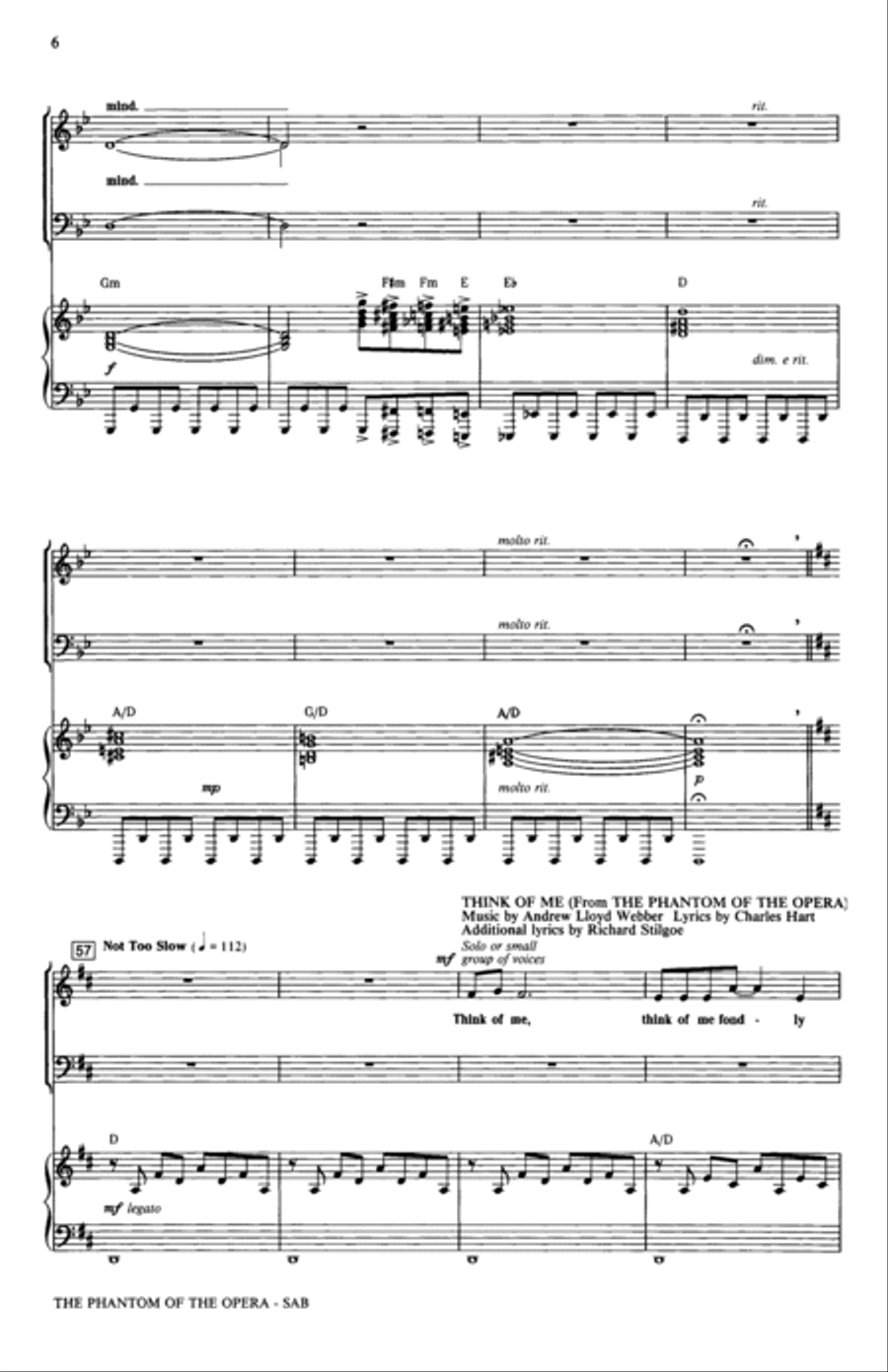 The Phantom Of The Opera (Medley) (arr. Ed Lojeski) 3-Part scores gallery preview page 5