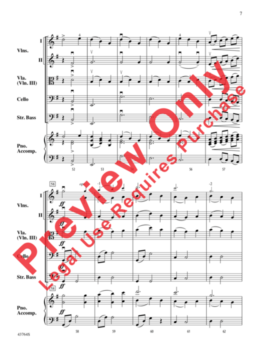 Scottish Folk Song String Orchestra scores gallery preview page 8