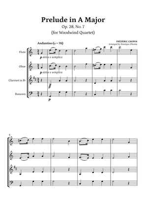 Prelude Op. 28, No. 7 (Woodwind Quartet) - Frédéric Chopin