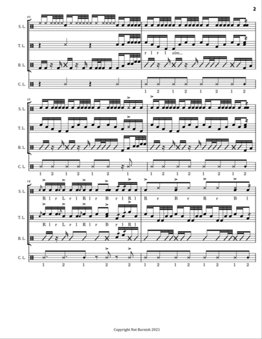 Rim Time Percussion Ensemble scores gallery preview page 2