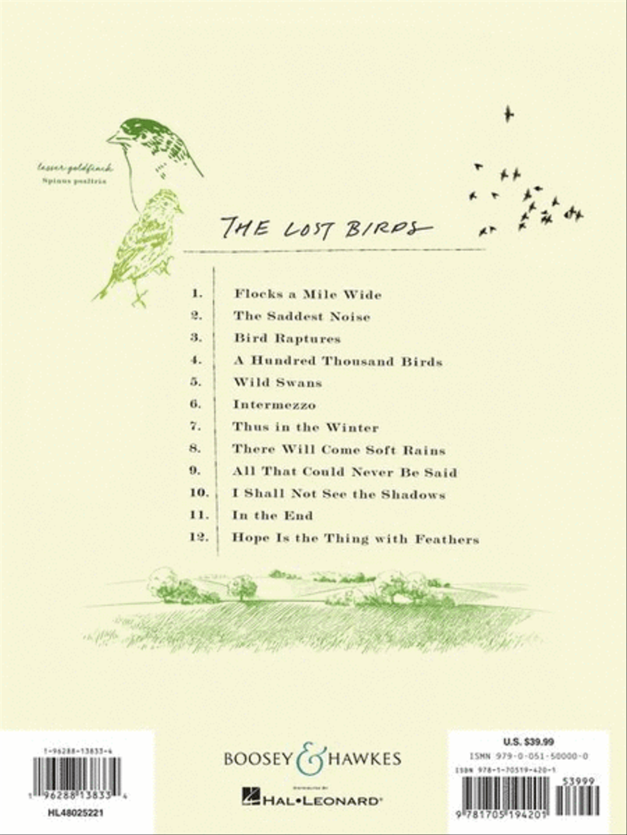 The Lost Birds (An Extinction Elegy)