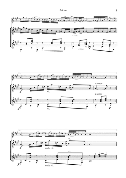 Arioso (Largo) from Cantata 156 for guitar duet (ornamented) image number null