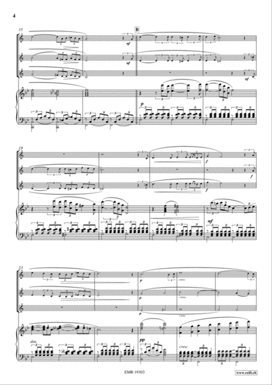 Ave Maria Trumpet Trio scores gallery preview page 5
