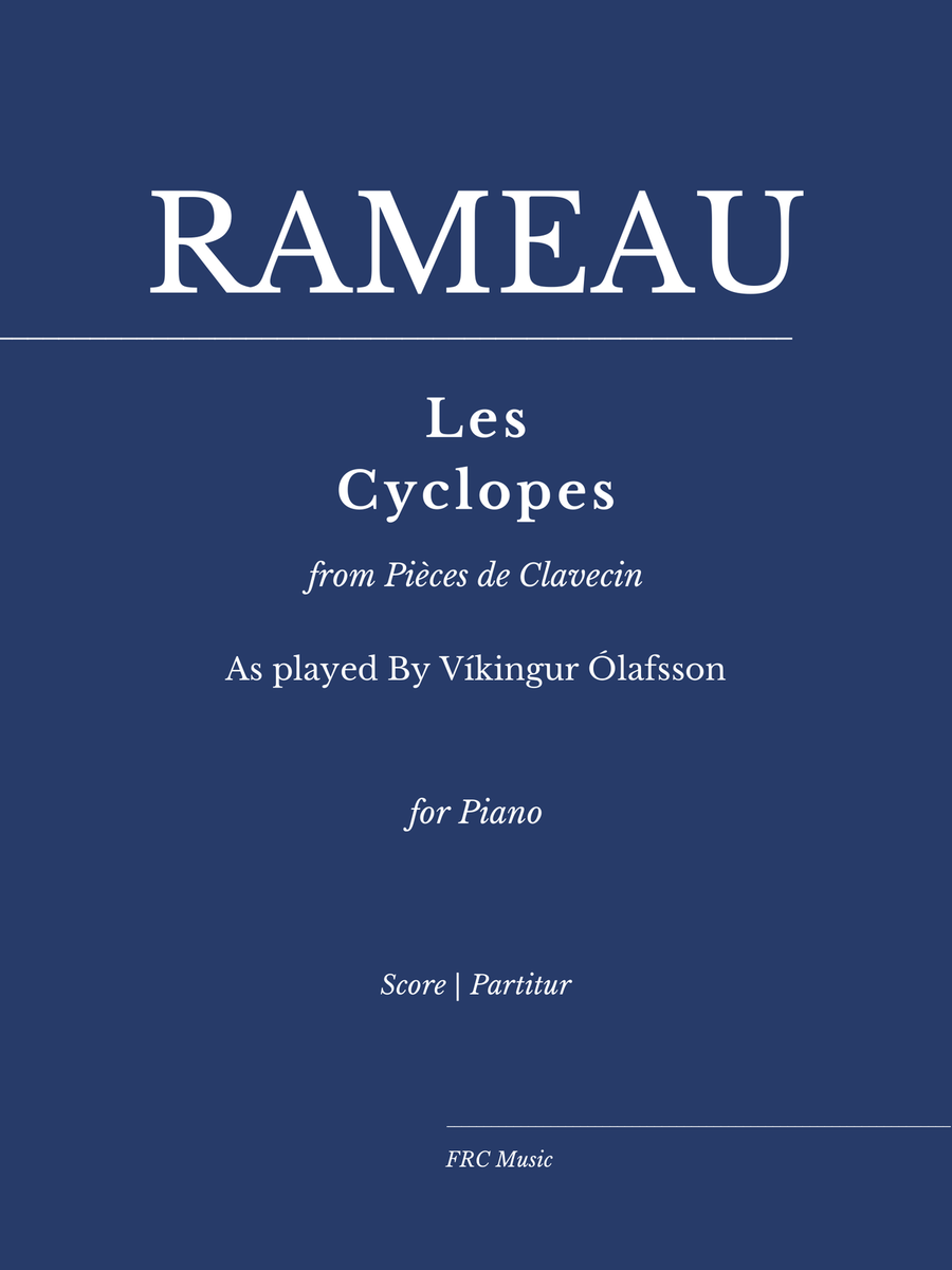 Rameau: Les Cyclopes (Rondeau) from Pièces de Clavecin - As played By Víkingur Ólafsson Piano Method scores gallery preview page 1