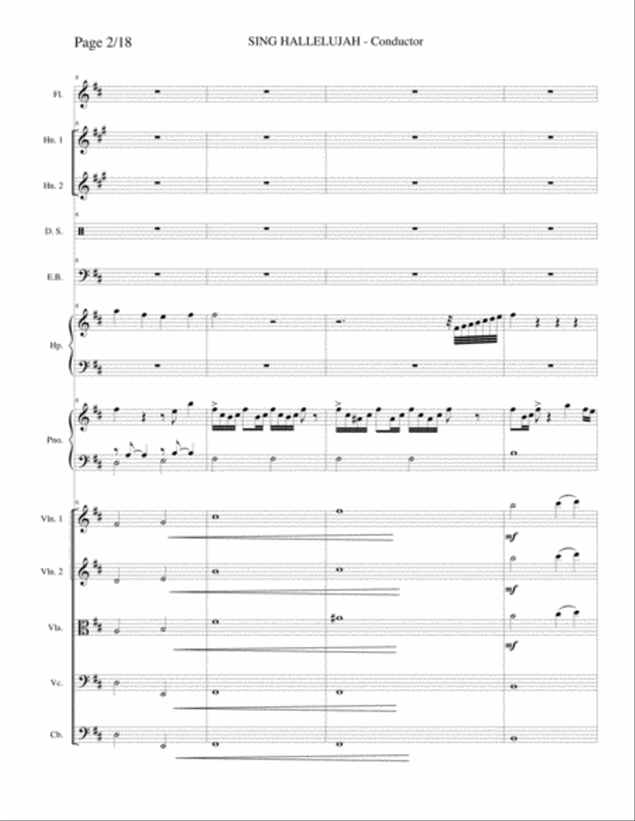 Maranatha Music Praise 1 Sing Hallelujah (Instrumental) SCORE Full Orchestra scores gallery preview page 3