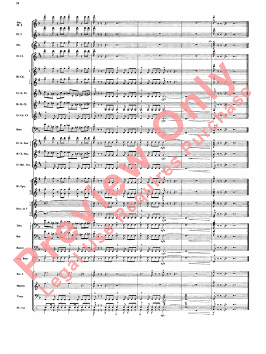 Superman Superman Concert Band scores gallery preview page 33